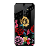 Floral Decorative Poco M2 Glass Back Cover Online