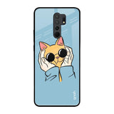 Adorable Cute Kitty Poco M2 Glass Back Cover Online