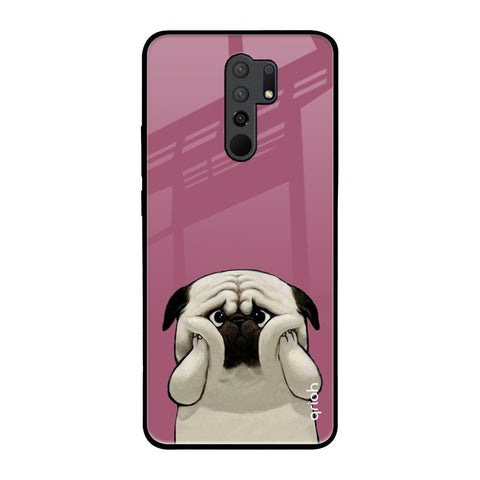 Funny Pug Face Poco M2 Glass Back Cover Online