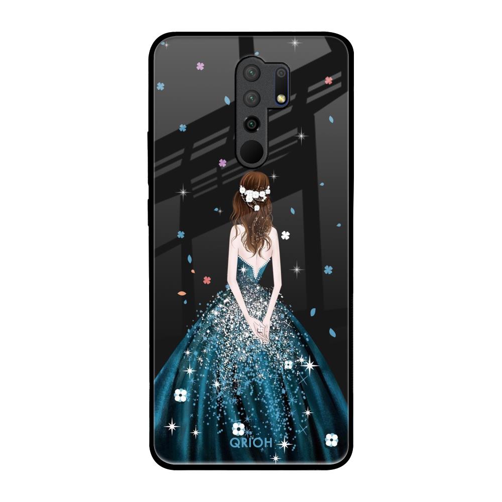 Queen Of Fashion Poco M2 Glass Back Cover Online