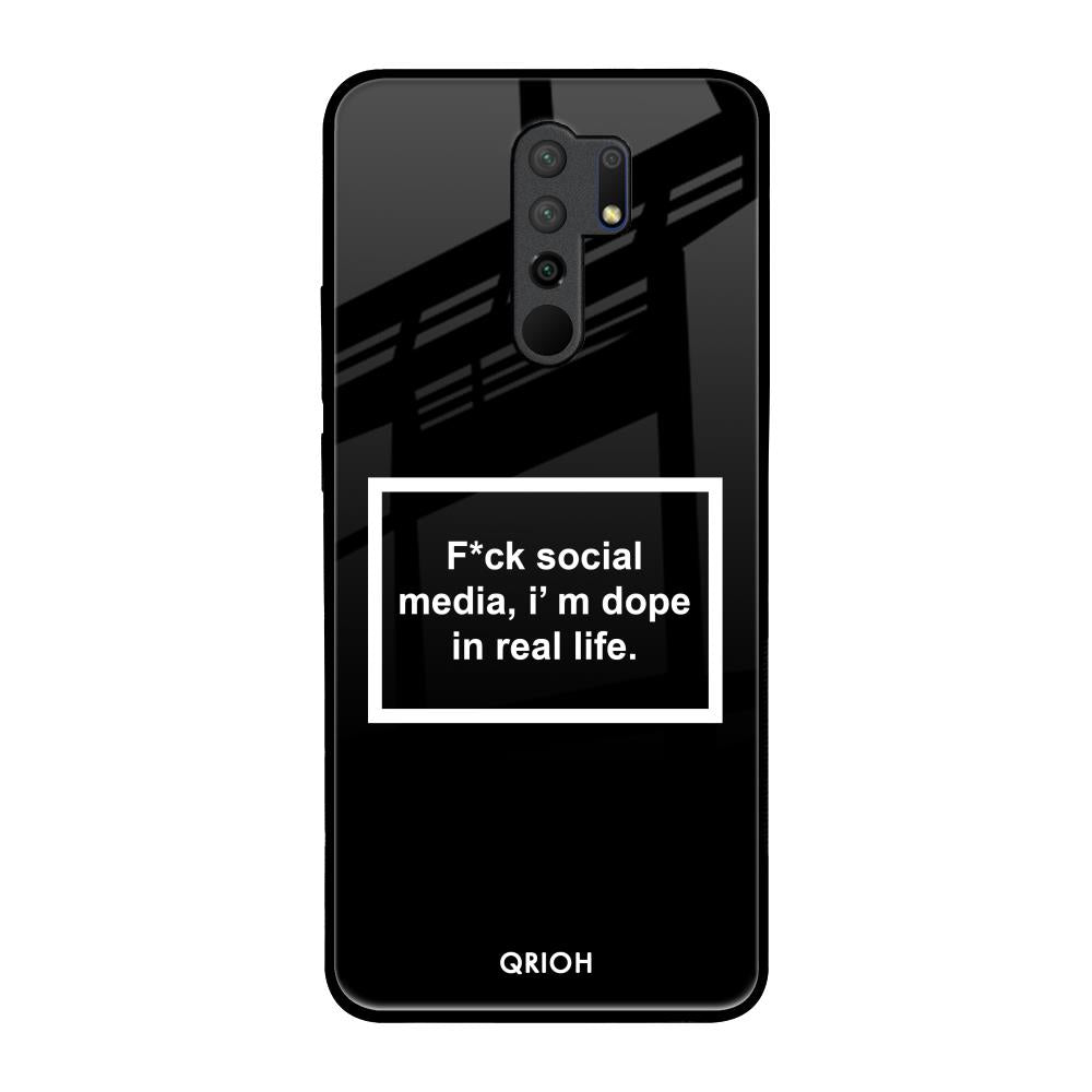 Dope In Life Poco M2 Glass Back Cover Online