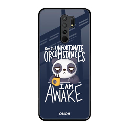 Struggling Panda Poco M2 Glass Back Cover Online
