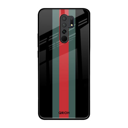 Vertical Stripes Poco M2 Glass Back Cover Online