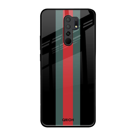 Vertical Stripes Poco M2 Glass Back Cover Online