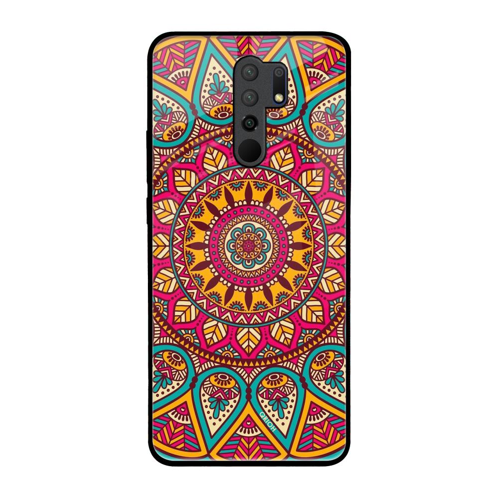 Elegant Mandala Poco M2 Glass Back Cover Online