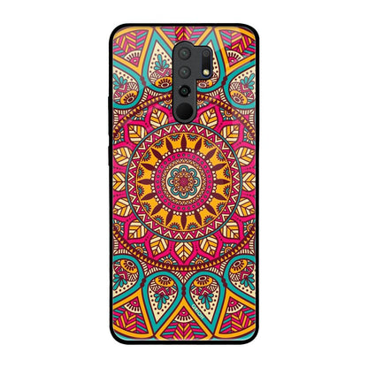 Elegant Mandala Poco M2 Glass Back Cover Online