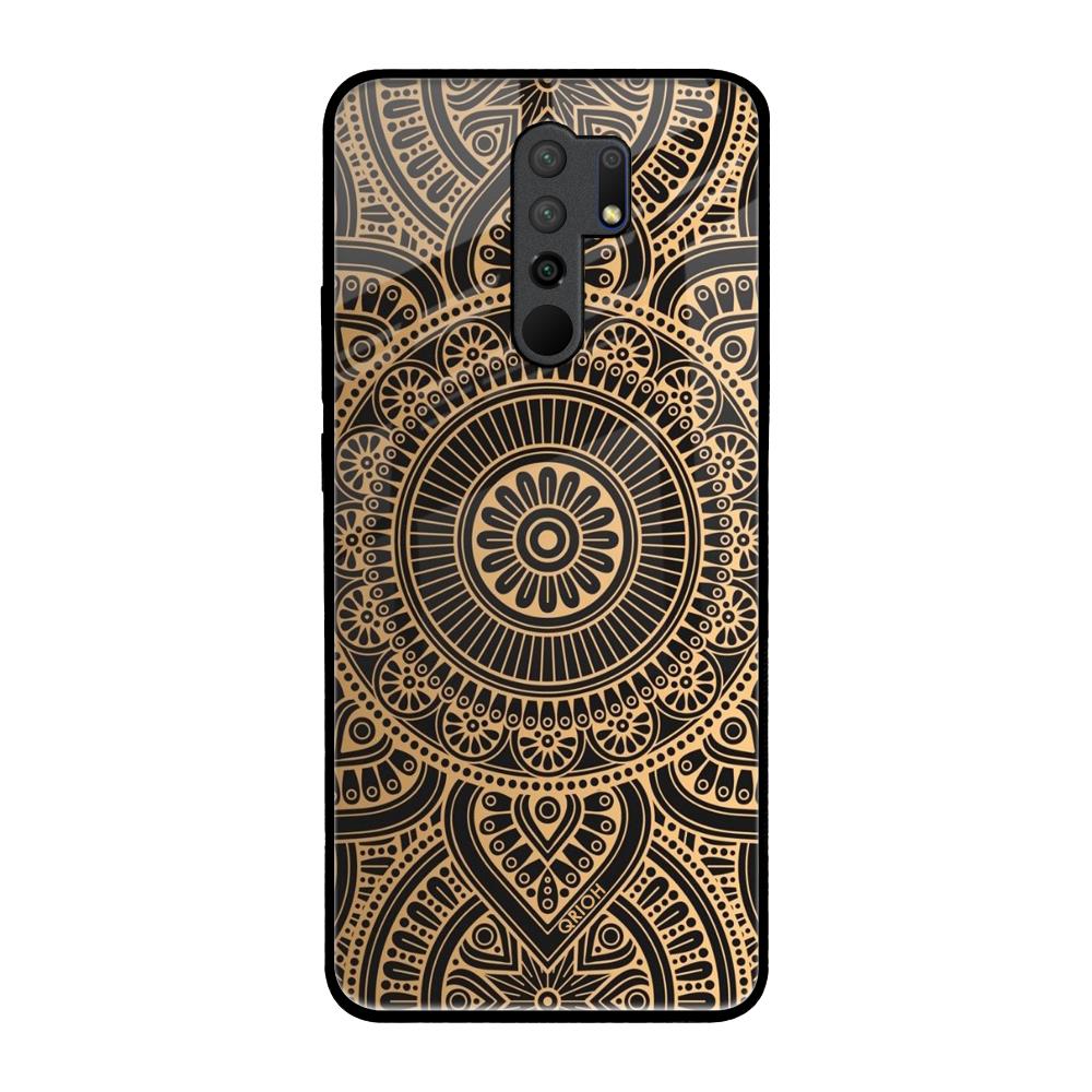 Luxury Mandala Poco M2 Glass Back Cover Online