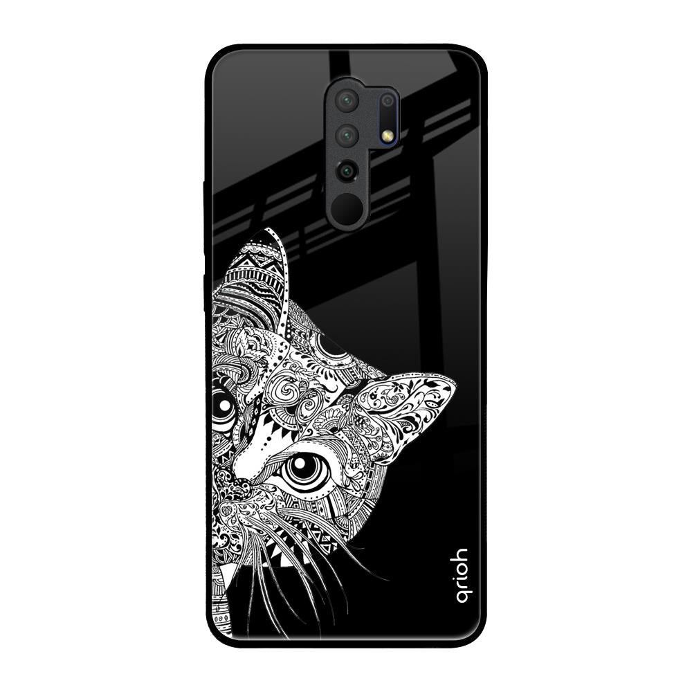 Kitten Mandala Poco M2 Glass Back Cover Online