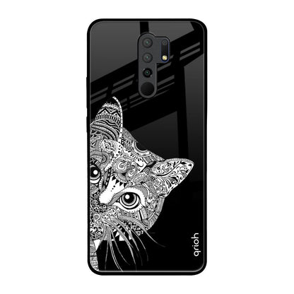 Kitten Mandala Poco M2 Glass Back Cover Online