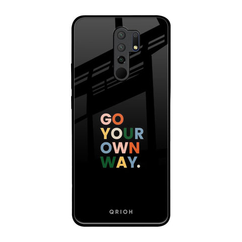 Go Your Own Way Poco M2 Glass Back Cover Online