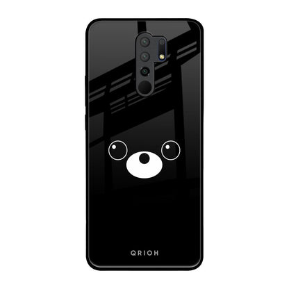 Cute Bear Poco M2 Glass Back Cover Online