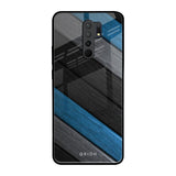 Multicolor Wooden Effect Poco M2 Glass Back Cover Online