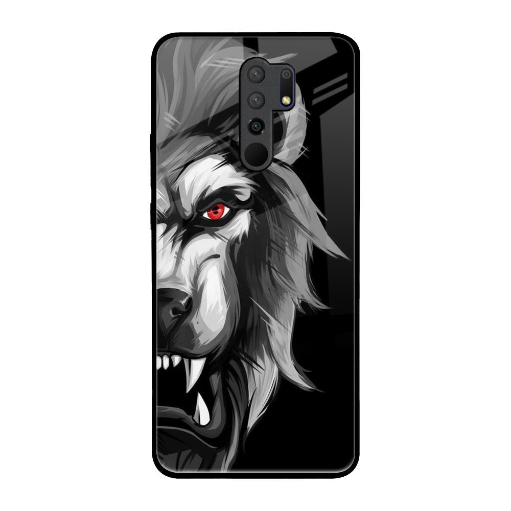 Wild Lion Poco M2 Glass Back Cover Online