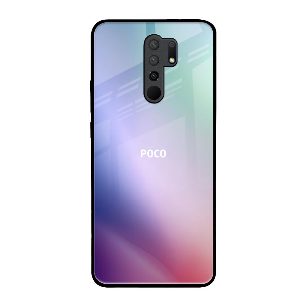 Abstract Holographic Poco M2 Glass Back Cover Online