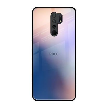 Blue Mauve Gradient Poco M2 Glass Back Cover Online