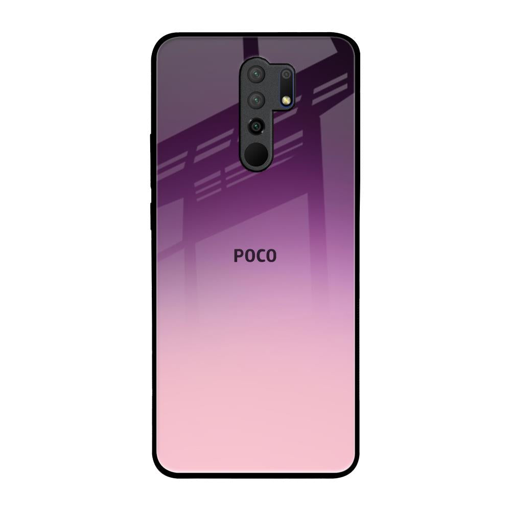 Purple Gradient Poco M2 Glass Back Cover Online