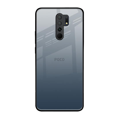 Smokey Grey Color Poco M2 Glass Back Cover Online