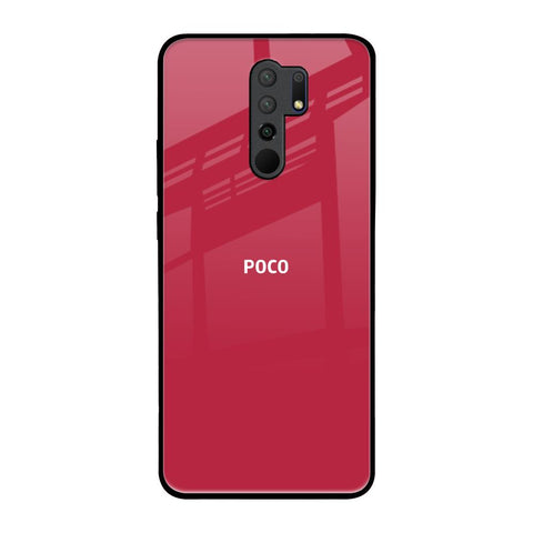 Solo Maroon Poco M2 Glass Back Cover Online