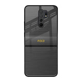 Grey Metallic Glass Poco M2 Glass Back Cover Online