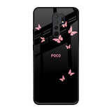 Fly Butterfly Poco M2 Glass Back Cover Online