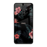 Tropical Art Flower Poco M2 Glass Back Cover Online