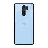 Pastel Sky Blue Poco M2 Glass Back Cover Online