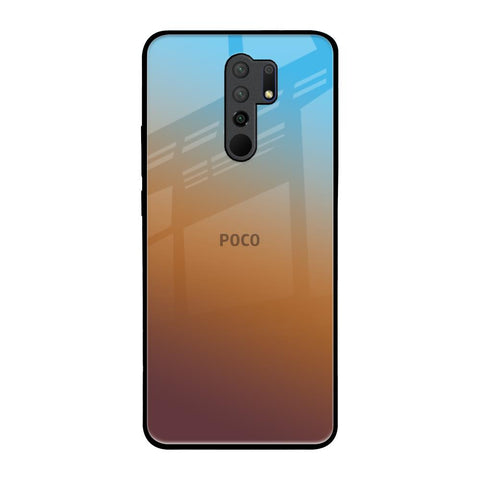 Rich Brown Poco M2 Glass Back Cover Online