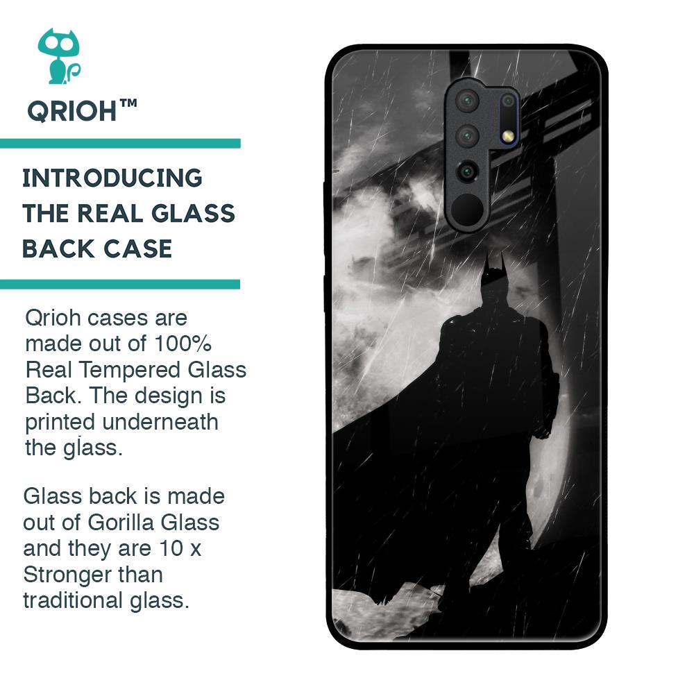 Dark Warrior Hero Glass Case for Poco M2
