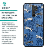 Blue Cheetah Glass Case for Poco M2