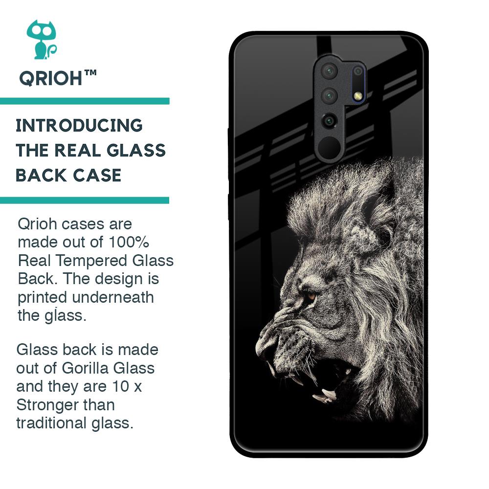 Brave Lion Glass Case for Poco M2