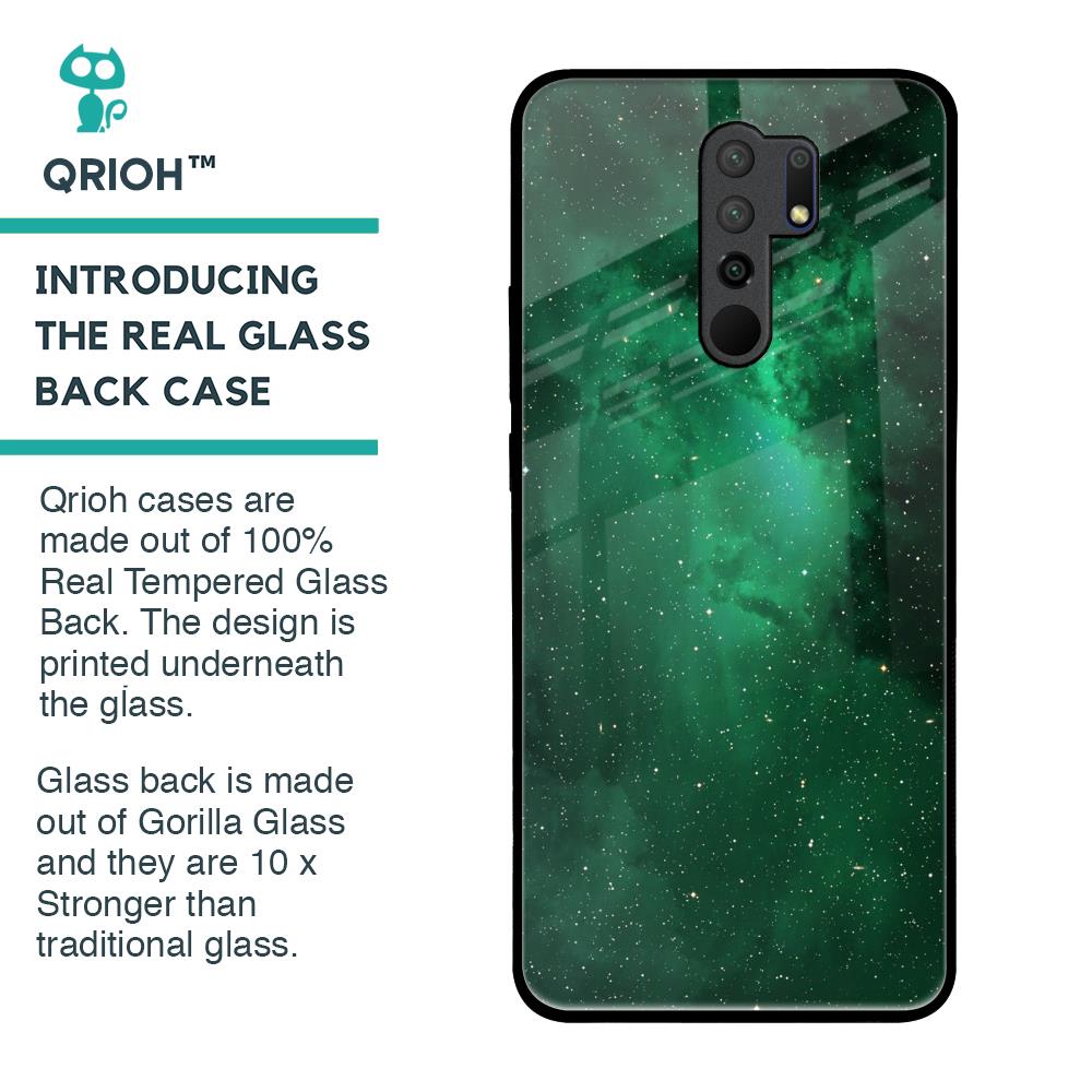 Emerald Firefly Glass Case For Poco M2