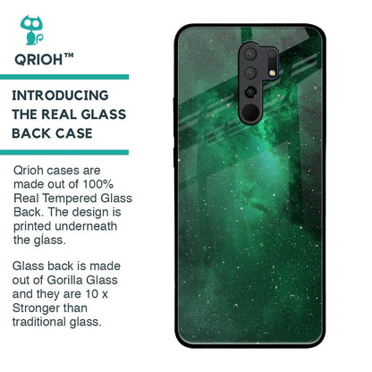 Emerald Firefly Glass Case For Poco M2