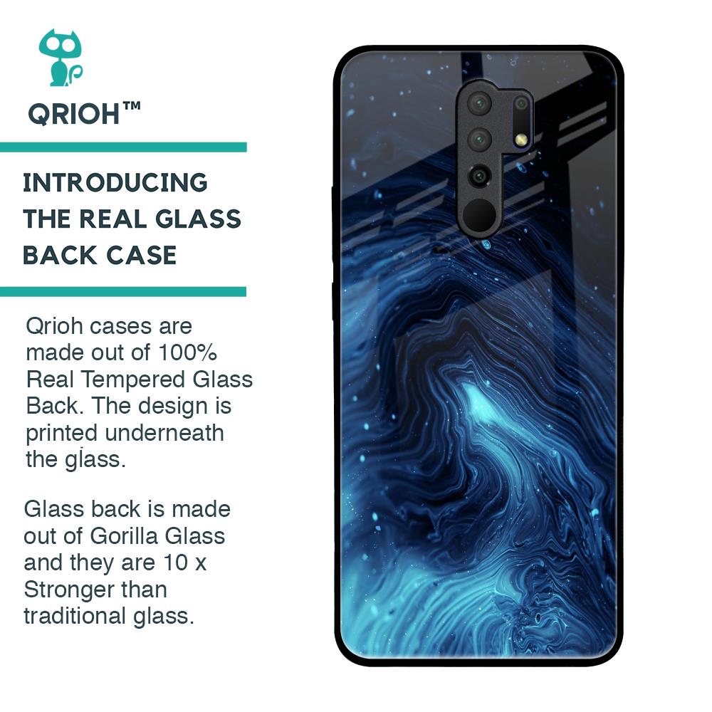Dazzling Ocean Gradient Glass Case For Poco M2