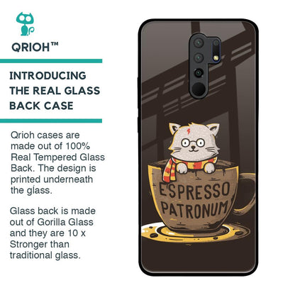 Tea With Kitty Glass Case For Poco M2