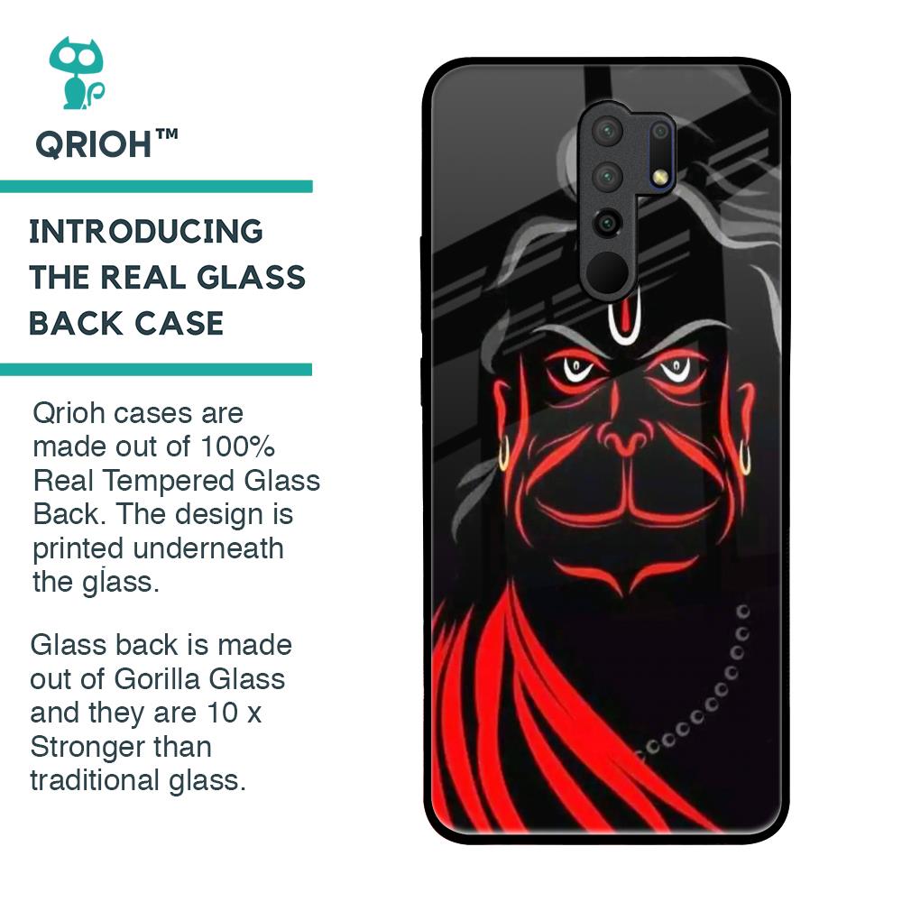 Lord Hanuman Glass Case For Poco M2