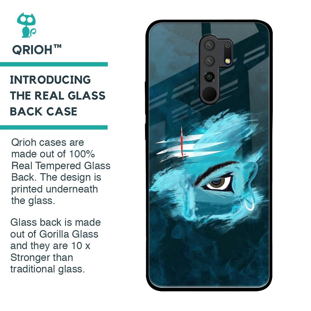 Power Of Trinetra Glass Case For Poco M2
