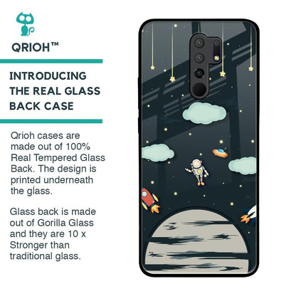 Astronaut Dream Glass Case For Poco M2