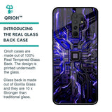 Techno Color Pattern Glass Case For Poco M2