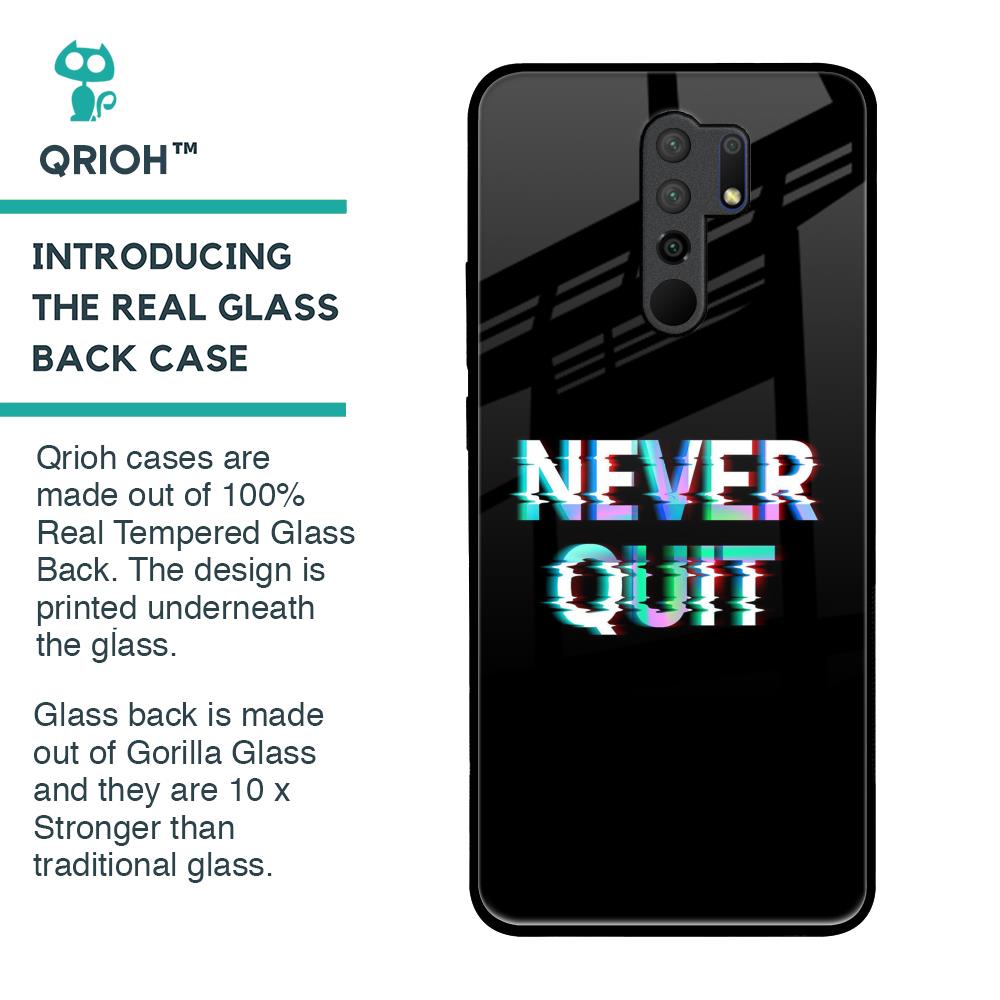 Never Quit Glass Case For Poco M2