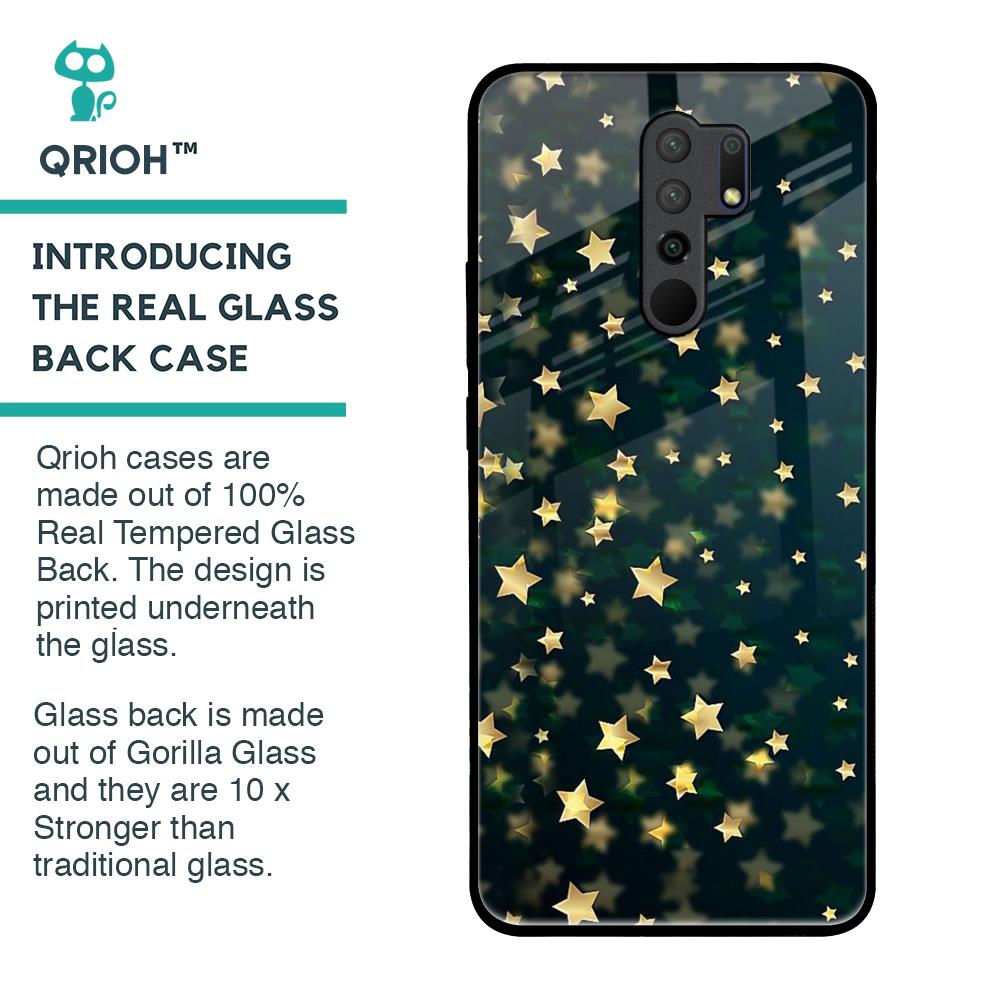 Dazzling Stars Glass Case For Poco M2
