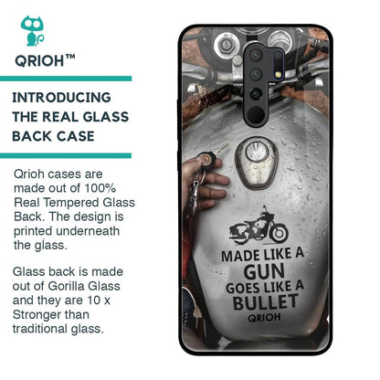 Royal Bike Glass Case for Poco M2
