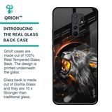 Aggressive Lion Glass Case for Poco M2