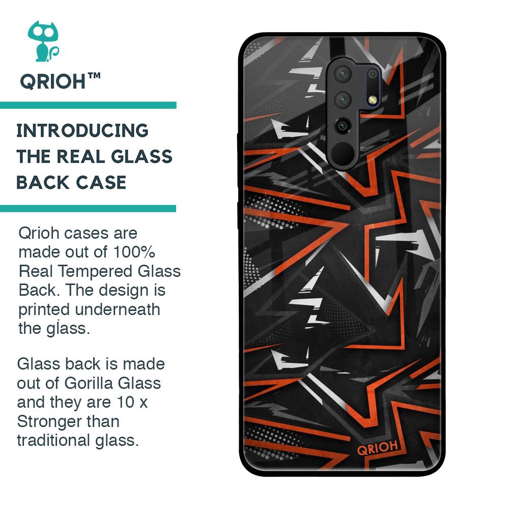 Vector Art Glass Case for Poco M2