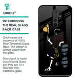 Luffy Line Art Glass Case for Poco M2