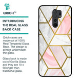 Geometrical Marble Glass Case for Poco M2