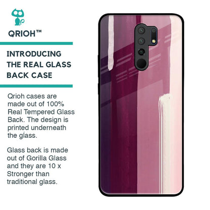 Brush Stroke Art Glass Case for Poco M2