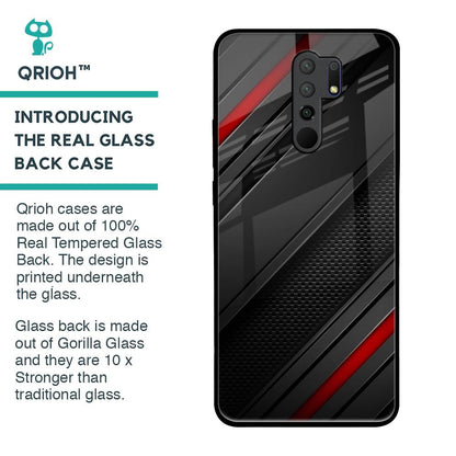 Modern Abstract Glass Case for Poco M2