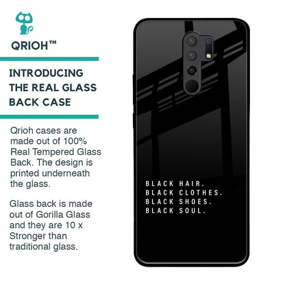 Black Soul Glass Case for Poco M2