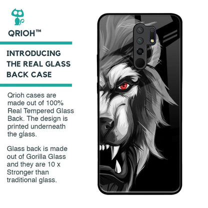 Wild Lion Glass Case for Poco M2