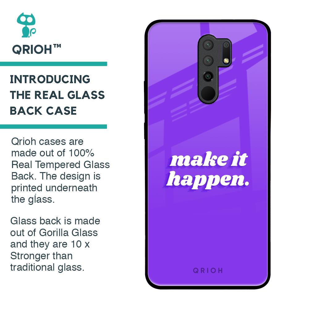 Make it Happen Glass Case for Poco M2